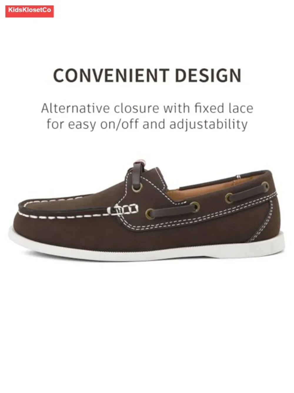 Boys Slip-On Mocc Non-Slip Rubber Sole